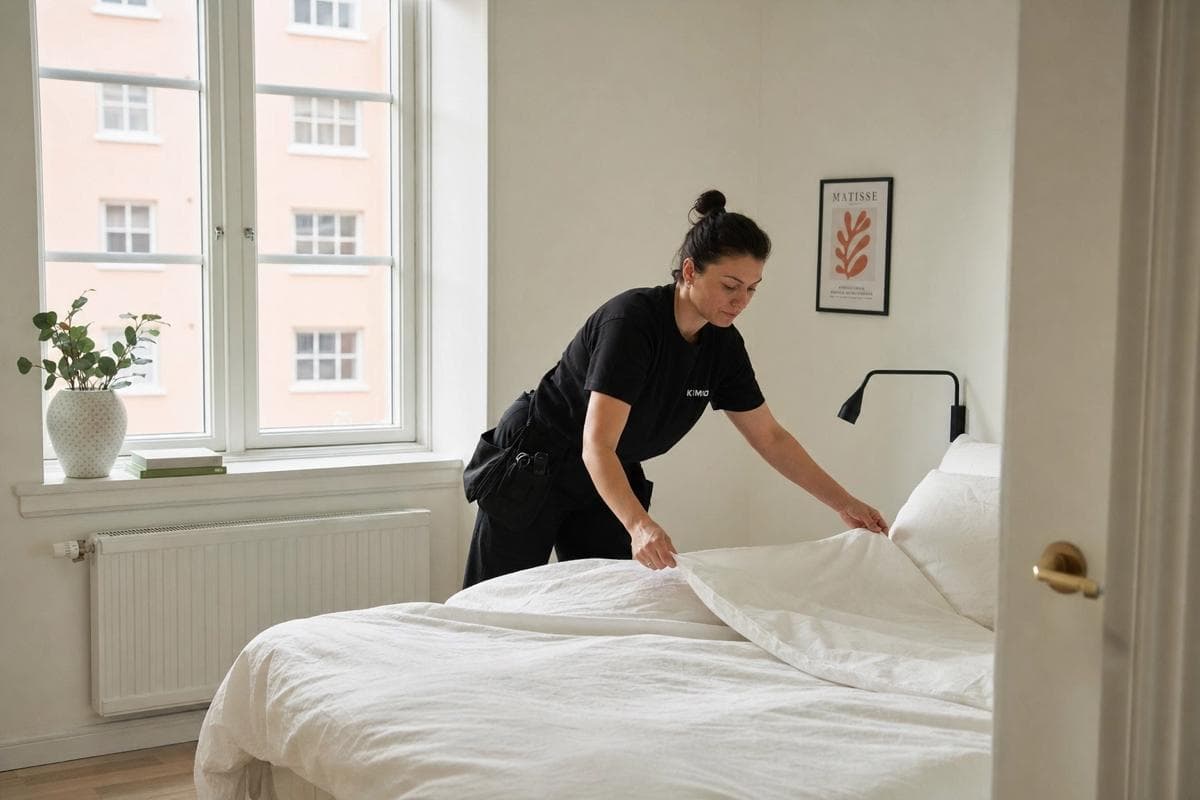Professional cleaning of a flat in Copenhagen